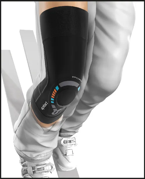 EPITACT Genouillère Physiostrap à l'Epitheliumflex Taille XS / genou  douloureux, arthrose, pathologie rotulienne, ligament fragile